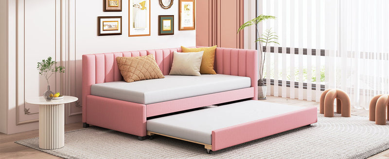 Upholstered Daybed, Sofa Bed Frame, No Box Spring Needed - R&R Furniture Gallery (Fountain Valley, CA)