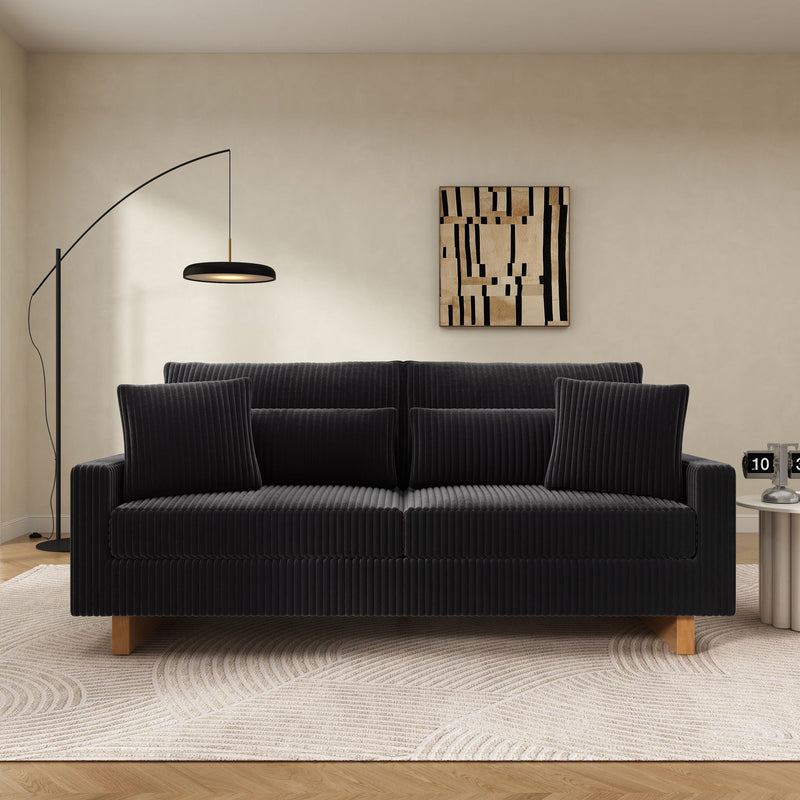 Modern Loveseat Sofa With 4 Pillows - R&R Furniture Gallery (Fountain Valley, CA)