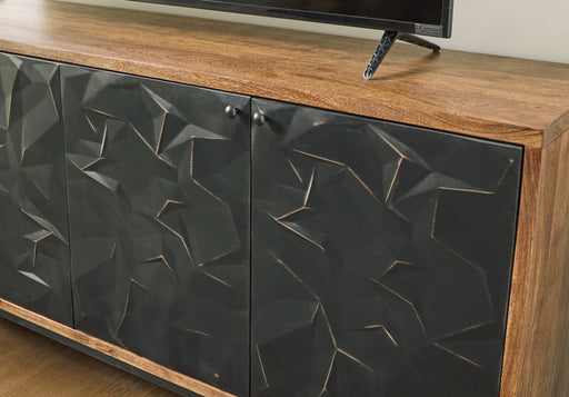 Dorannby - Accent Cabinet - Black / Brown - R&R Furniture Gallery (Fountain Valley, CA)