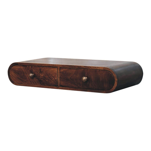 Wall Mounted Console Table - Walnut - R&R Furniture Gallery (Fountain Valley, CA)