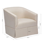 Earl - Skirted Swivel Chair - R&R Furniture Gallery (Fountain Valley, CA)