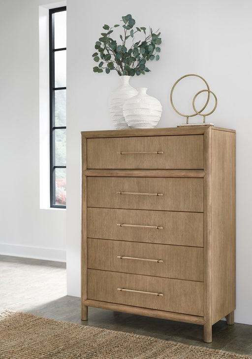 Dorsey Five Drawer Chest in Granola - R&R Furniture Gallery (Fountain Valley, CA)