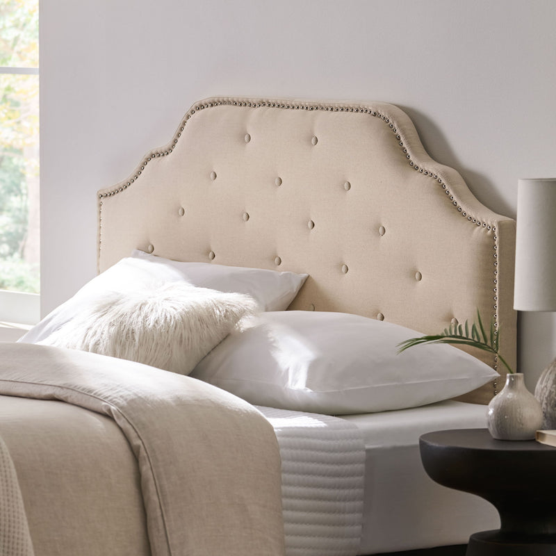 Luella - Button Tufted Upholstered Headboard - R&R Furniture Gallery (Fountain Valley, CA)