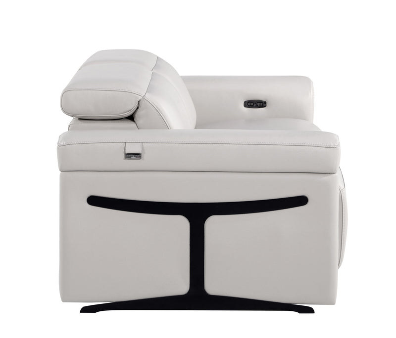 1126 - Top Grain Power Reclining Italian Leather Loveseat - R&R Furniture Gallery (Fountain Valley, CA)