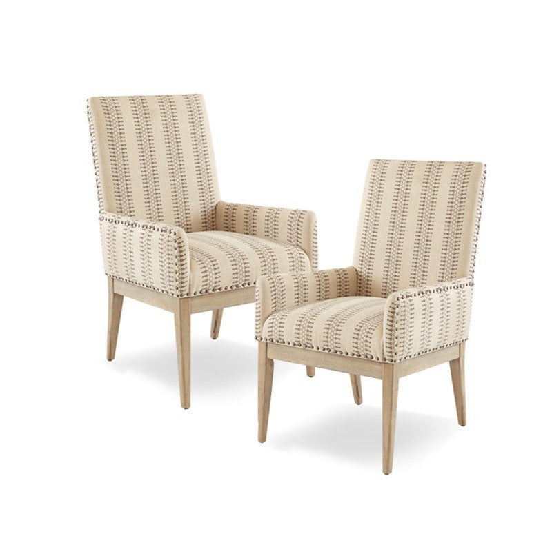 Rika - High Back Dining Armchair (Set of 2) - Natural - R&R Furniture Gallery (Fountain Valley, CA)