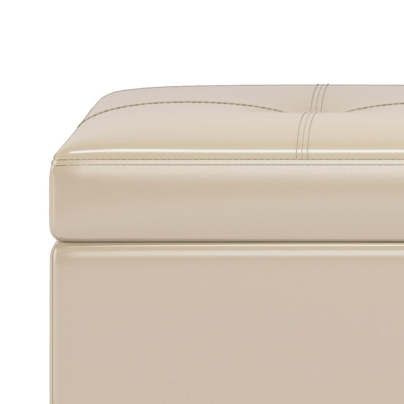 Oregon - Contemporary Storage Ottoman Bench With Tray - R&R Furniture Gallery (Fountain Valley, CA)