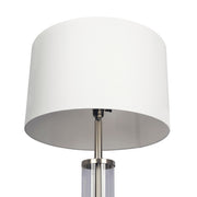 Nimbus - Floor Lamp With 3 Way Rotary Switch Clear Body Base - Silver Gray / White - R&R Furniture Gallery (Fountain Valley, CA)