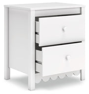 Hallityn - Two Drawer Night Stand - White - R&R Furniture Gallery (Fountain Valley, CA)