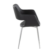 Set of two Lumi Source Margarite contemporary dining chairs with sleek design and modern style, shown in a stylish dining room setting.