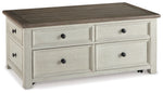 Bolanburg - Lift Top Cocktail Table - White / Brown / Beige - R&R Furniture Gallery (Fountain Valley, CA)