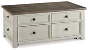 Bolanburg - Lift Top Cocktail Table - White / Brown / Beige - R&R Furniture Gallery (Fountain Valley, CA)
