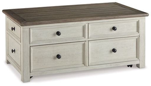 Bolanburg - Lift Top Cocktail Table - White / Brown / Beige - R&R Furniture Gallery (Fountain Valley, CA)