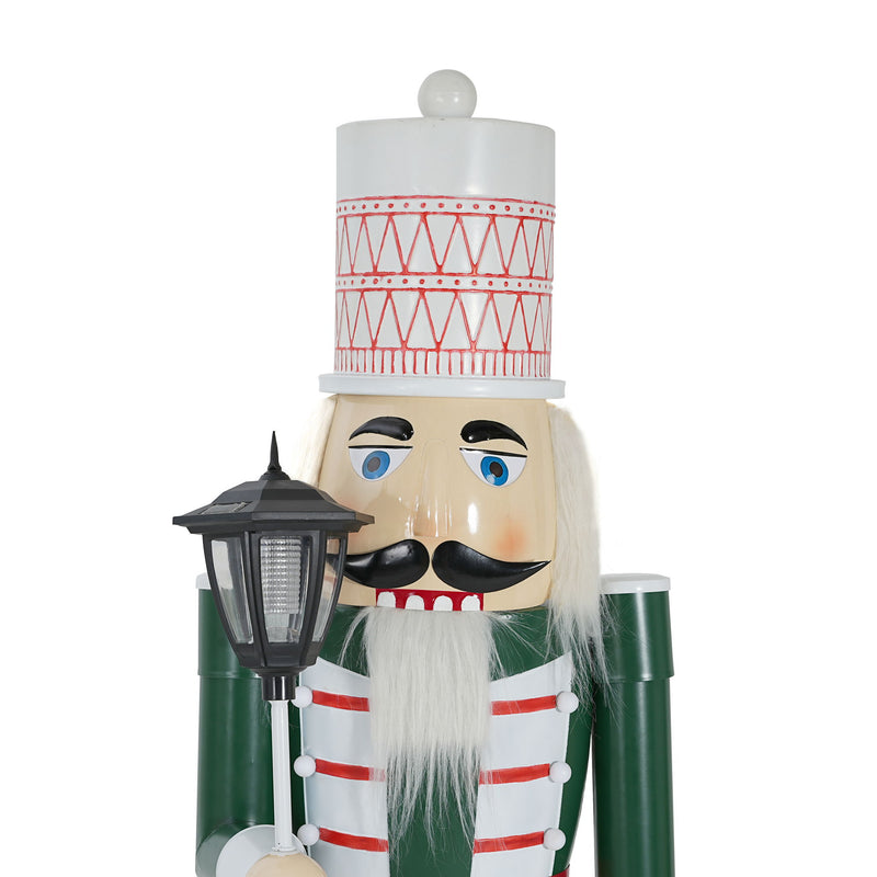 Noble House classic nutcracker Christmas holiday decor in green, red, and white with durable construction and festive details.