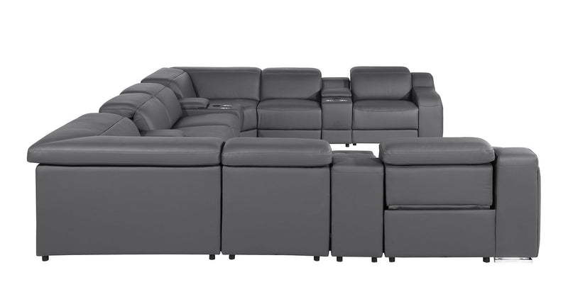 1116 - 12-Piece U-Shaped Sectional Sofa In With 4 Power Recliners & Power Headrests
