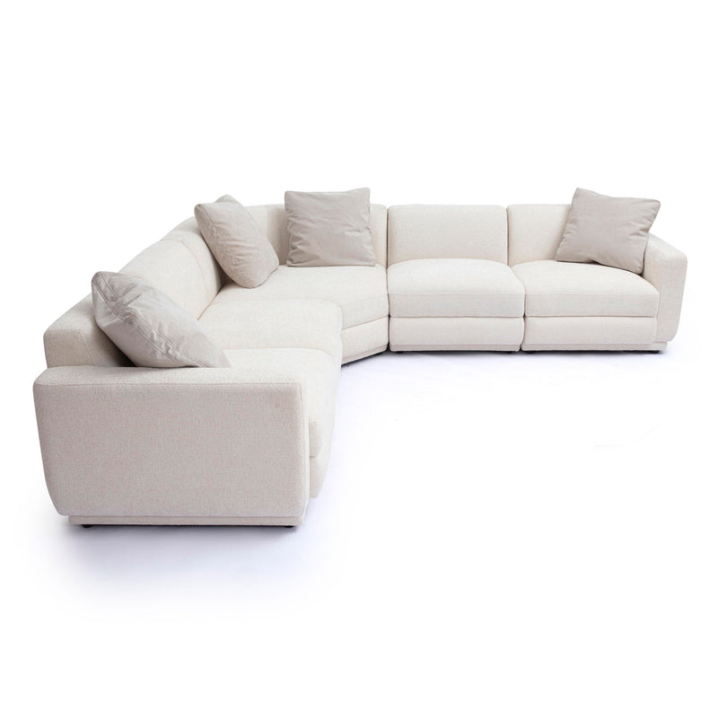 Perry - Modular L-Sectional - Cream - R&R Furniture Gallery (Fountain Valley, CA)