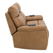 Chavis - Power Motion Loveseat With USB & Power Headrest - Brown - R&R Furniture Gallery (Fountain Valley, CA)