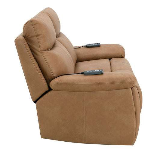 Chavis - Power Motion Loveseat With USB & Power Headrest - Brown - R&R Furniture Gallery (Fountain Valley, CA)