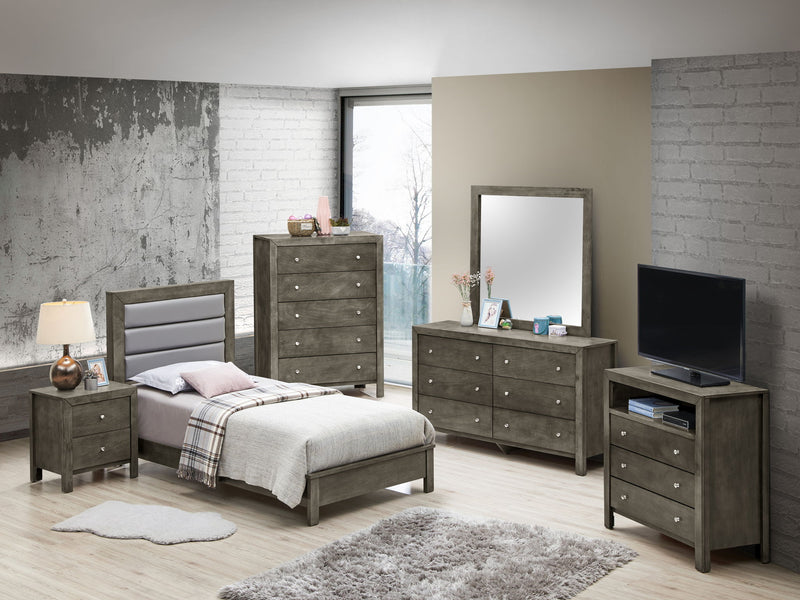 Transitional Modern Design Bed - R&R Furniture Gallery (Fountain Valley, CA)