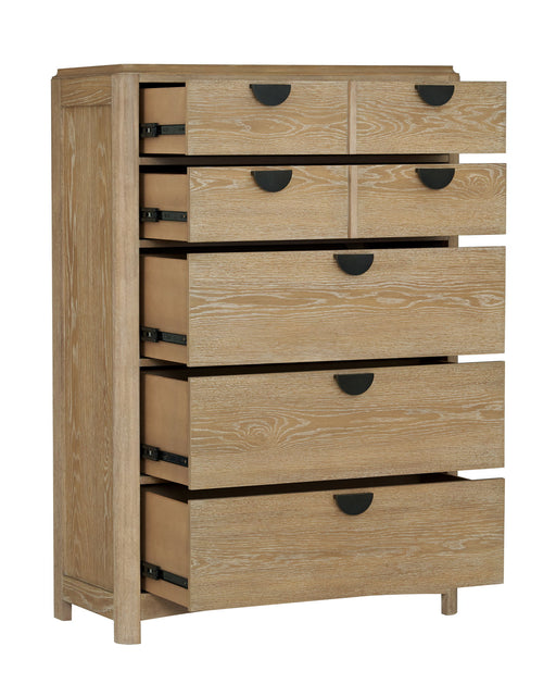 Escape - Bedroom 5 Drawer Chest With Cedar Bottom - Glazed Natural Oak - R&R Furniture Gallery (Fountain Valley, CA)