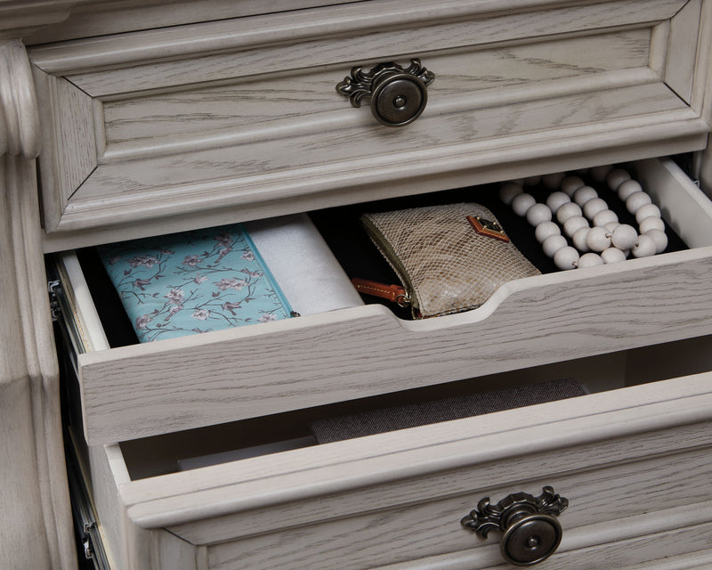 Bruchandi - Three Drawer Night Stand - Antique White - R&R Furniture Gallery (Fountain Valley, CA)