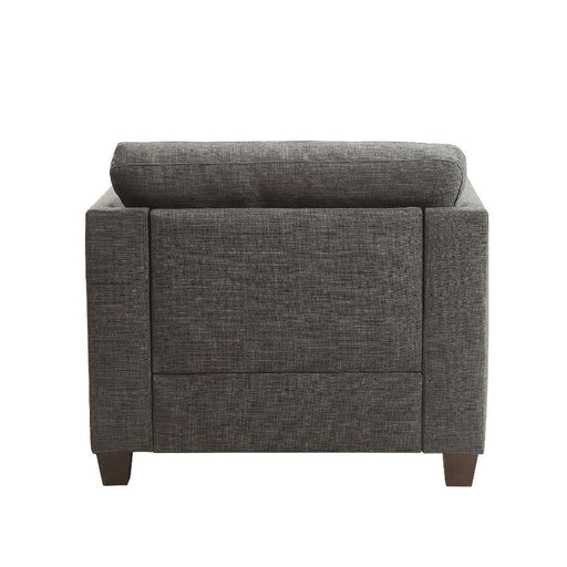 Laurissa - Chair With 3 Pillows - Light Charcoal Linen - R&R Furniture Gallery (Fountain Valley, CA)