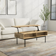 Reeves - Lift Top Coffee Table - Natural - R&R Furniture Gallery (Fountain Valley, CA)