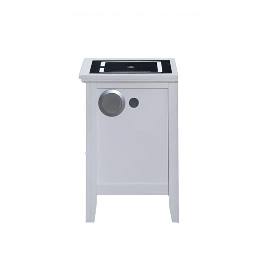 Hammond - Smart 3 Drawer Nightstand With USB Charging And Integrated Speakers - White - R&R Furniture Gallery (Fountain Valley, CA)
