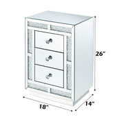 Mallika - Accent Table - Mirrored & Faux Crystals - R&R Furniture Gallery (Fountain Valley, CA)