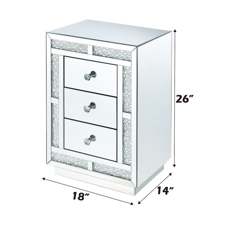 Mallika - Accent Table - Mirrored & Faux Crystals - R&R Furniture Gallery (Fountain Valley, CA)