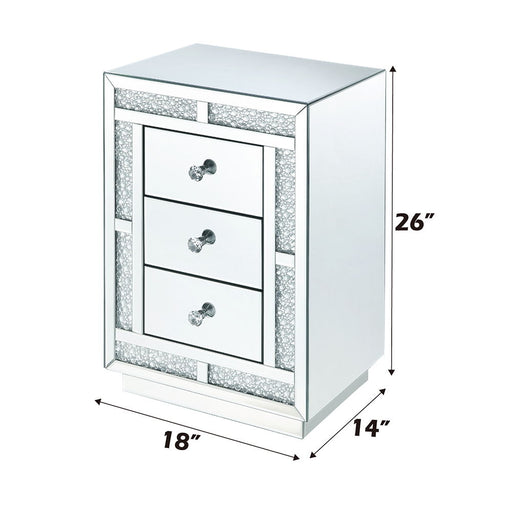 Mallika - Accent Table - Mirrored & Faux Crystals - R&R Furniture Gallery (Fountain Valley, CA)