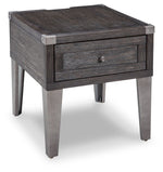 Todoe - Rectangular End Table - Dark Gray - R&R Furniture Gallery (Fountain Valley, CA)