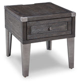Todoe - Rectangular End Table - Dark Gray - R&R Furniture Gallery (Fountain Valley, CA)