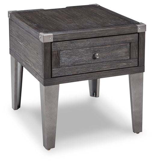 Todoe - Rectangular End Table - Dark Gray - R&R Furniture Gallery (Fountain Valley, CA)