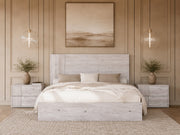 Asus - Modern Italian White 4-Piece Bedroom Set — view 3