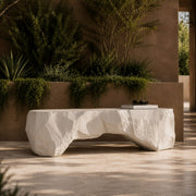 Kamet - Modern Cream Concrete Bench — view 4