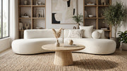 Velma - Modern Travertine Marble Coffee Table — view 4