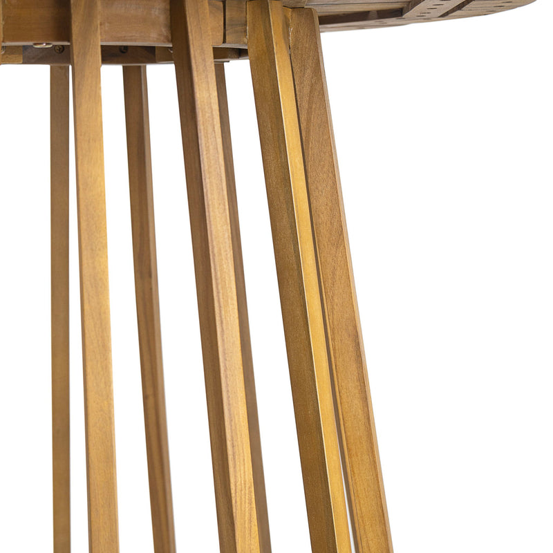Outdoor Round Top Dining Table, Round Bistro Table - Teak - R&R Furniture Gallery (Fountain Valley, CA)