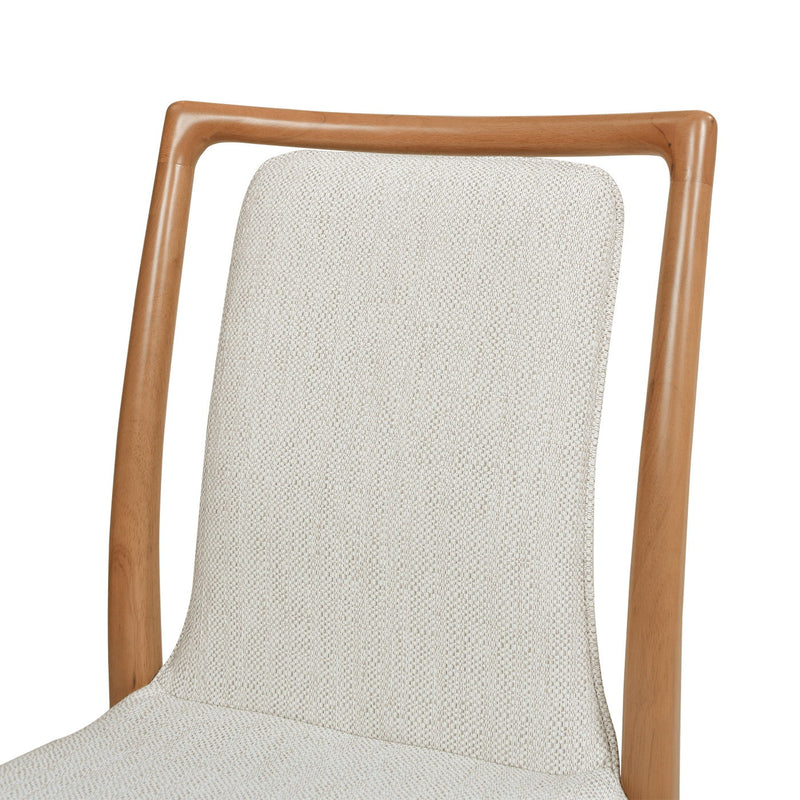 Scandi - Upholstered Dining Chair, Stain Resistant High (Set of 2) - Natural Light Brown / White Pepper - R&R Furniture Gallery (Fountain Valley, CA)