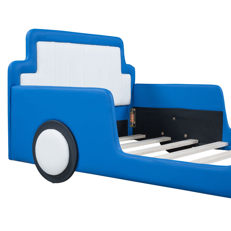 Race Car Shaped Platform Bed With Wheels - R&R Furniture Gallery (Fountain Valley, CA)
