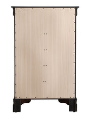 Louis Phillipe accent chest by Glory Furniture featuring a stylish wooden design with drawers and decorative hardware.