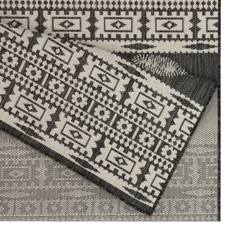 Sunshine - 5'3" X 7'3" Indoor, Outdoor Area Rug Polypropylene - Anthracite - R&R Furniture Gallery (Fountain Valley, CA)