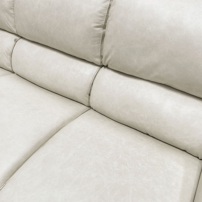 Edrice - Chair - Ivory Top Grain Leather - R&R Furniture Gallery (Fountain Valley, CA)