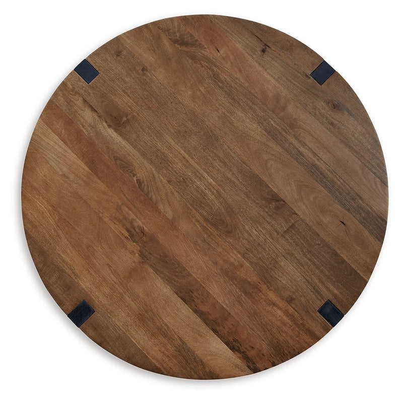 Hanneforth - Round Cocktail Table - Brown - R&R Furniture Gallery (Fountain Valley, CA)