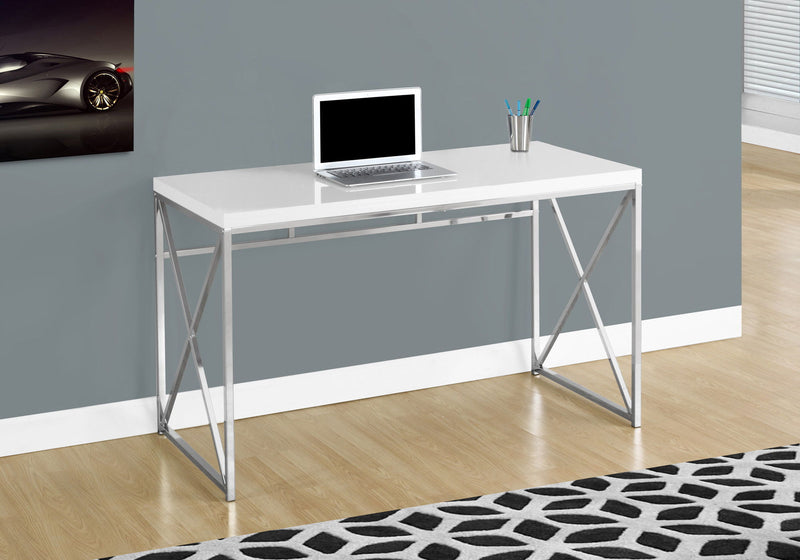 Computer Desk For Home Office, Laptop, Glossy Contemporary & Modern - R&R Furniture Gallery (Fountain Valley, CA)