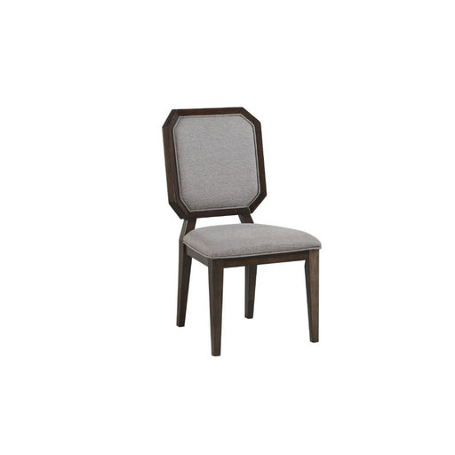 Selma - Side Chair (Set of 2) - Gray Fabric & Tobacco - R&R Furniture Gallery (Fountain Valley, CA)