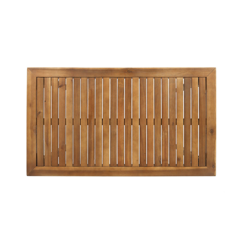 Outdoor Minimalist Acacia Wood Rectangle Bar Table - R&R Furniture Gallery (Fountain Valley, CA)