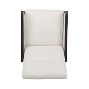 Noble House Drury contemporary fabric upholstered pushback recliner showing a sleek, modern design with plush cushioning.