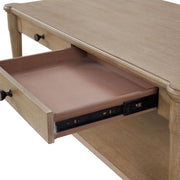 Cocktail Table With Two Storage Drawers And Casters - R&R Furniture Gallery (Fountain Valley, CA)
