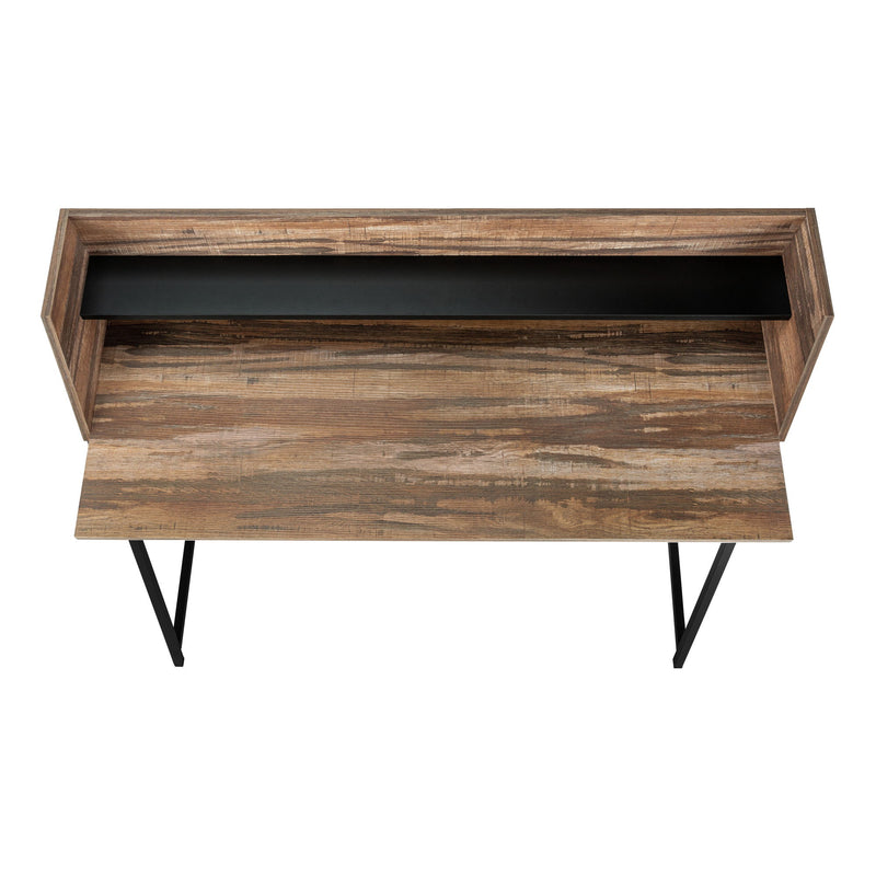 Computer Desk For Home Office, Laptop, Storage Shelves, Marble Look Contemporary & Modern - R&R Furniture Gallery (Fountain Valley, CA)