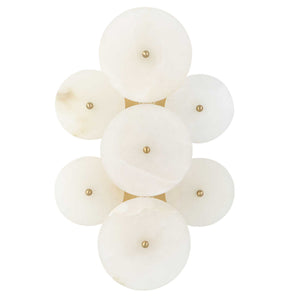 Alabaster Radiance - 2 Light Sconce - Brass